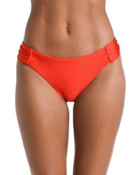 Sunshine 79 - Solids Shirred Side Bikini Bottoms - Lyst
