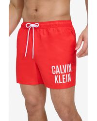 Calvin Klein - Modern Euro Upf 40+ Swim Trunks - Lyst