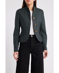 Rag & Bone - Slade Plaid Crop Wool Blend Blazer - Lyst