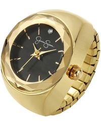 Jessica Simpson - Faceted Bezel Ring Watch, 22Mm - Lyst
