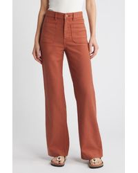 Faherty - Stretch Terry Wide Leg Pants - Lyst