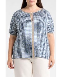 Max Studio - Keyhole Elbow Sleeve Top - Lyst