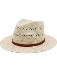 Bruno Magli - Packable Vented Fedora Hat - Lyst