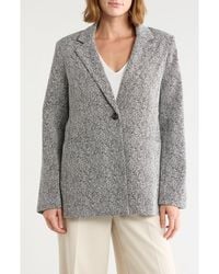 Tahari - Notch Lapel Single Button Blazer - Lyst