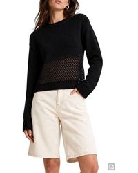 Love By Design - Apollo Open Knit Pullover - Lyst