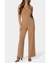 Bebe - Wide Leg Jumpsuit - Lyst