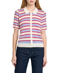 Wayf - Wesley Collar Cardigan - Lyst