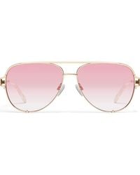 Quay - High Key Twist 60Mm Gradient Aviator Sunglasses - Lyst