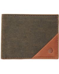Johnston & Murphy - Antique Cotton & Leather Bifold Wallet - Lyst