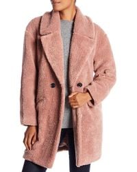 lucky brand faux fur trench coat