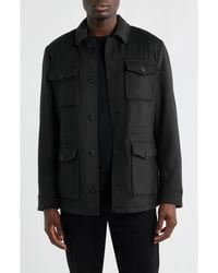 Nordstrom - Felted Wool Blend Field Jacket - Lyst