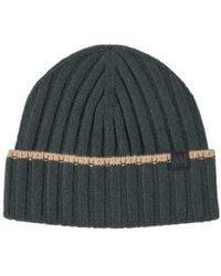 Bruno Magli - Cashmere Wide Rib Beanie - Lyst