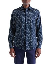 Bugatchi - James Ooohcotton Cocktail Print Button-Up Shirt - Lyst