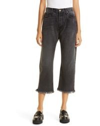 The Great - The Wayne Fringe Hem Nonstretch Jeans - Lyst