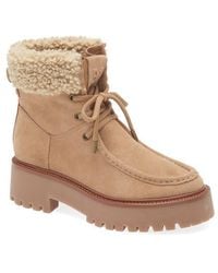 Sam Edelman - Elara Faux Shearling Lined Lug Sole Boot - Lyst