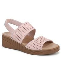LifeStride - Festive Slingback Platform Wedge Sandal - Lyst