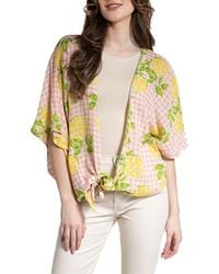 Saachi - Gingham Tie Front Duster - Lyst