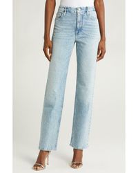 GOOD AMERICAN - Good Icon High Waist Straight Leg Jeans - Lyst