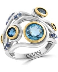 Effy - Bezel Set Topaz Cluster Ring - Lyst