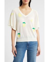 Wit & Wisdom - V-Neck Batwing Sweater - Lyst