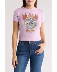THE VINYL ICONS - Def Leappard Hysteria Graphic Print T-Shirt - Lyst