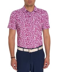 Robert Graham - Wooderson Geo Print Performance Golf Polo - Lyst