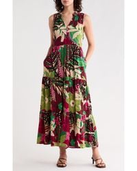 Halogen® - Tiered Maxi Dress - Lyst