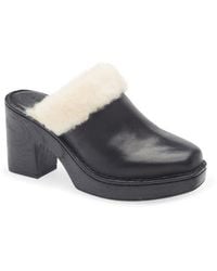 Børn - Hope Genuine Shearling Trim Clog - Lyst