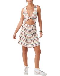 O'neill Sportswear - Brye Stripe Cutout Dress - Lyst