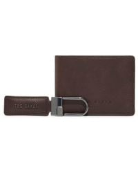 Ted Baker - Finley Bifold Wallet & Key Ring Set - Lyst