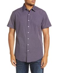 Rodd & Gunn - Acacia Bay Sport Fit Dot Print Short Sleeve Button-up Shirt - Lyst