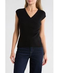Max Studio - Cap Sleeve Wrap Sweater - Lyst