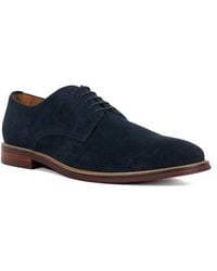 Dune - Stanley Suede Plain Toe Derby - Lyst
