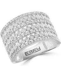 Effy - Sterling Diamond Ring - Lyst