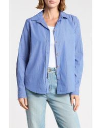 Beach Lunch Lounge - Bentley Stripe Long Sleeve Cotton Button-Up Shirt - Lyst