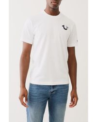 True Religion - Fast Buddha Rhinestone Graphic T-Shirt - Lyst