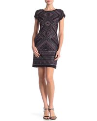 vince camuto ruched bodycon dress