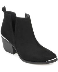 Journee Collection - Issla Metal Trim Bootie - Lyst