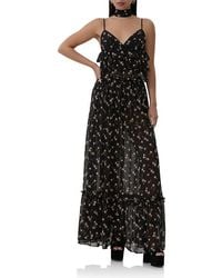AFRM - Gisela Floral Tiered Mesh Camisole - Lyst