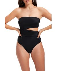 GOOD AMERICAN - Cutout One-piece Swimsuit - Lyst