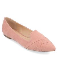 Journee Collection - Mindee Crisscross Toe Flat - Lyst
