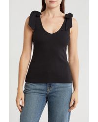 Vigoss - Bow Tie Shoulder Tank Top - Lyst
