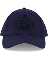 Karl Lagerfeld - Crest Logo Baseball Cap - Lyst