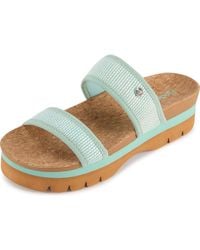 FLOOPI - Knit Platform Slide Sandal - Lyst