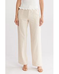 Wayf - Linen Blend Pants - Lyst