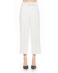 Alexia Admor - Caden Tweed Wide Leg Pants - Lyst