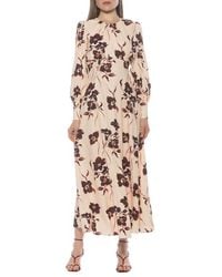 Alexia Admor - Yesenia Long Sleeve Empire Waist Maxi Dress - Lyst