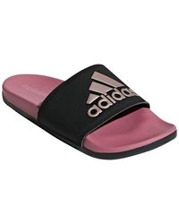 adidas black slippers