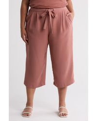 DR2 by Daniel Rainn - Crop Wide Leg Pants - Lyst