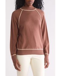 Gemma  Jane - Tipped Dolman Sleeve Sweater - Lyst